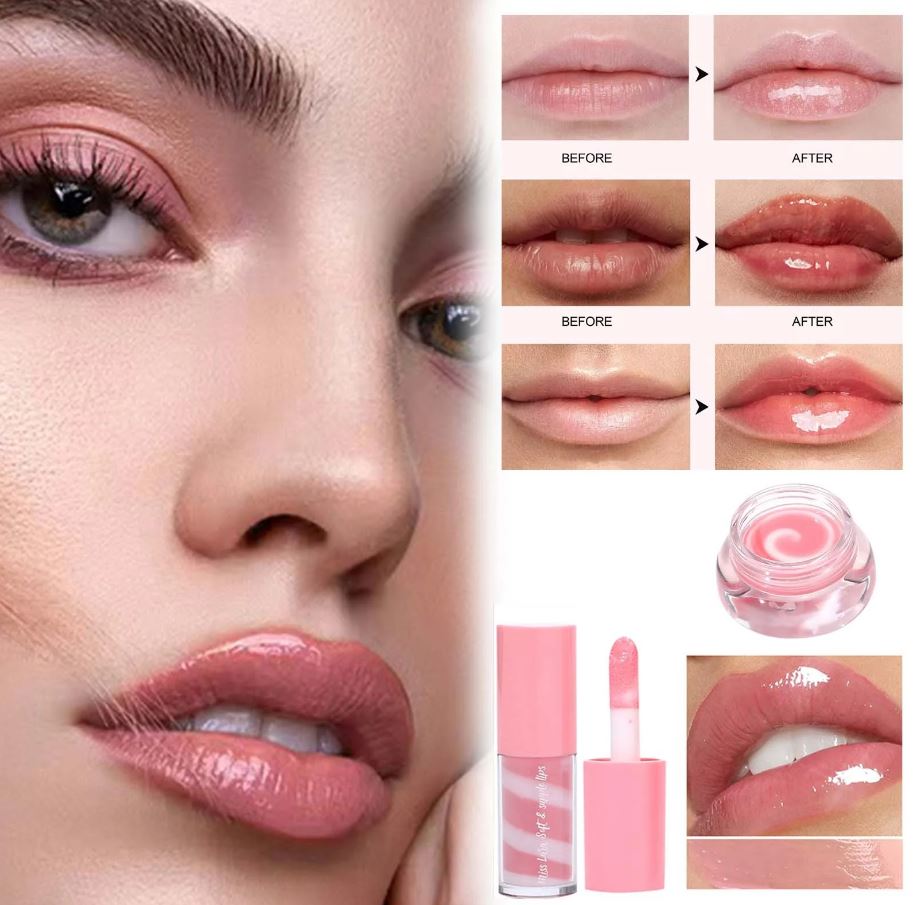 2Pcs Miss Lara Lip Gloss and Lip Balm Set, Mini Liquid Lipstick, Long-lasting Lipstick Set 2Pcs Miss Lara Lip Gloss and Lip Balm Set, Mini Liquid Lipstick, Long-lasting Lipstick Set